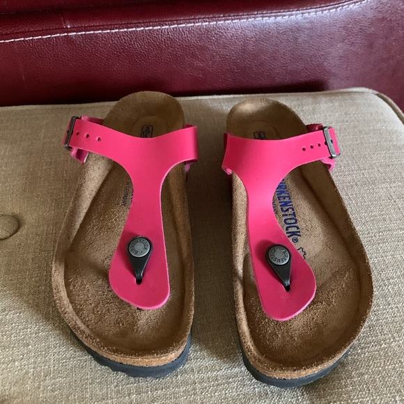 pink birkenstock sandals